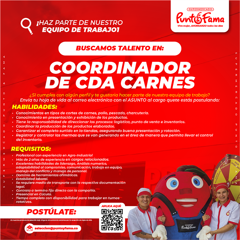 COORDINADOR DE CDA CARNES